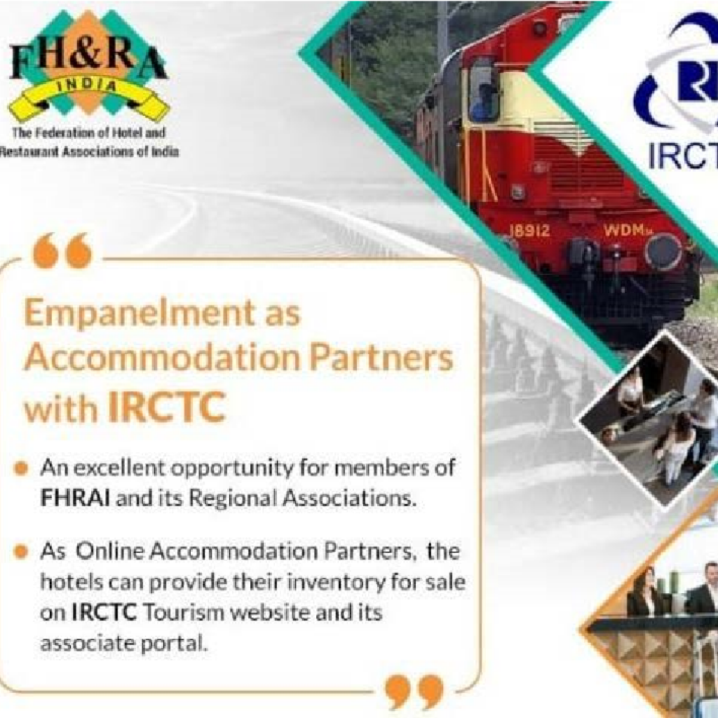 IRCTC & FHRAI unite to offer hotel accommodations to tourist