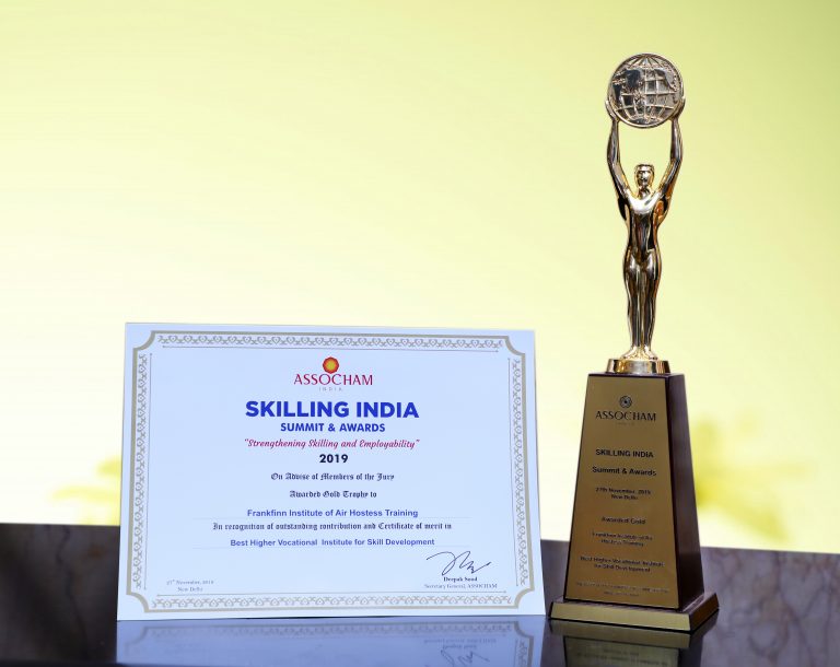 Frankfinn Receives The Gold Award For 'best Higher Vocational Institute For Skill Development' - 2019