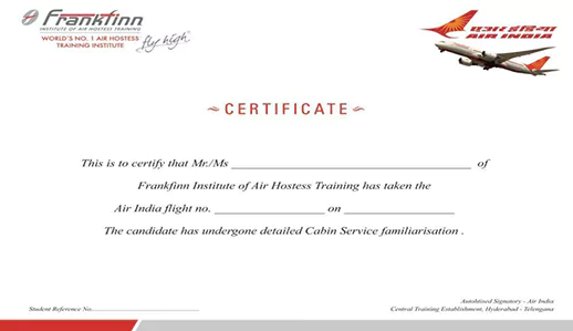 Frankfinn Air India in-flight training program